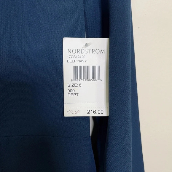 COOPER ST | NAVY VNECK LONG SLEEVE MINI DRESS - Picture 11 of 14